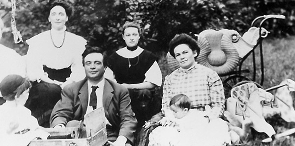 historical photo of a local family, from the Roland Page Collection