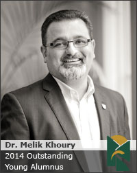 photo of Dr. Melik Khoury, 2014 Outstanding Young Alumnus