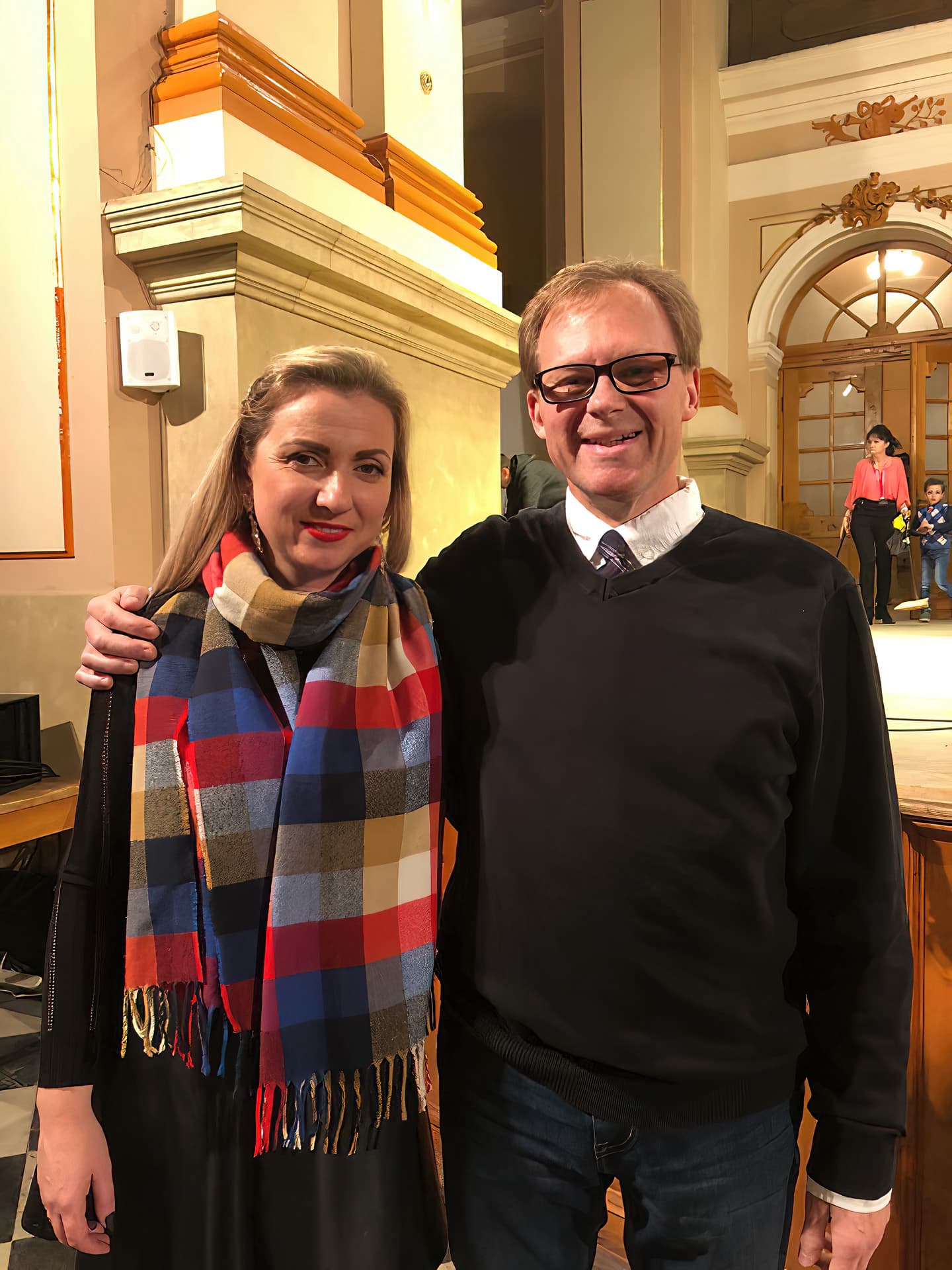 Dr. Scott Brickman and Ms. Makar in Ukraine