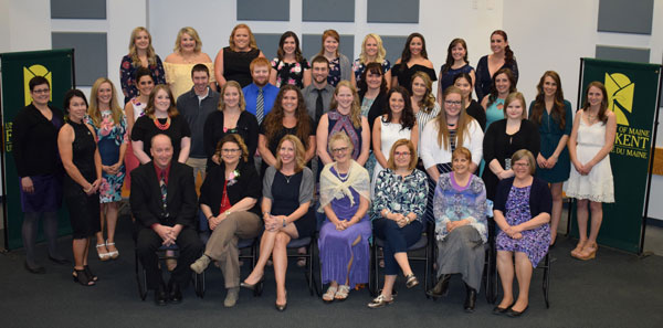 UMFK nurse pinning group photo taken on may 11 2018 in Nadeau