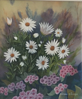 painting of daisies in full bloom