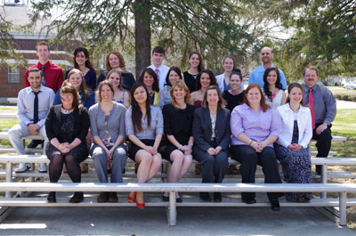 University of Maine at Fort Kent Nursing Honor Society Group Photo Taken on May 9