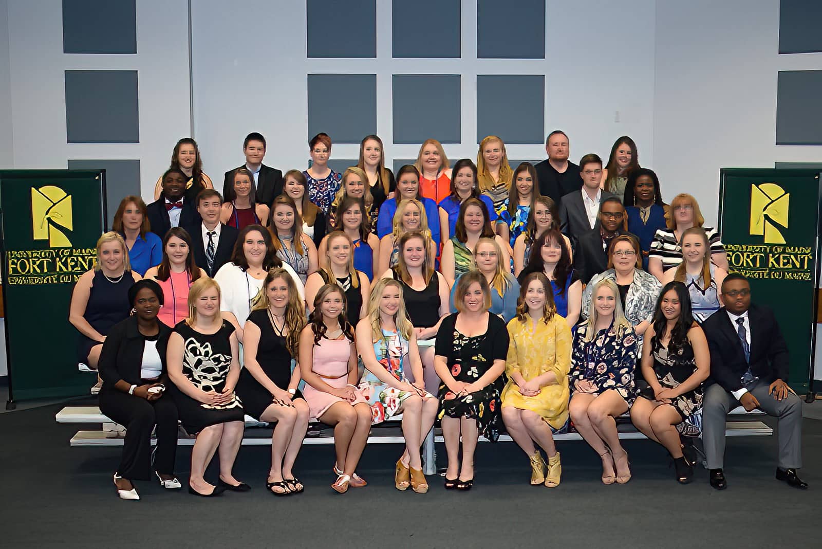 UMFK nursing pinning ceremony group photo - names of students provided in the caption