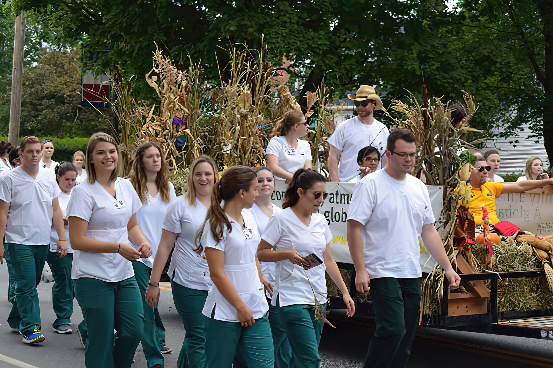 UMFK student club in the 2017 parade held during Homecoming