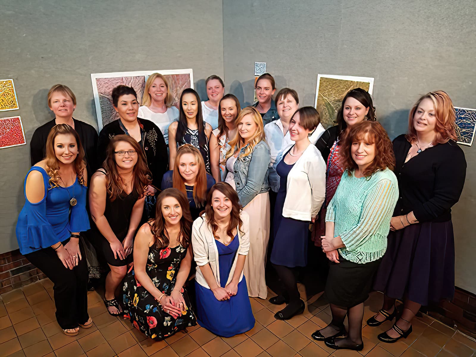 UMA nurse pinning ceremony group photo - names of students provided in the caption