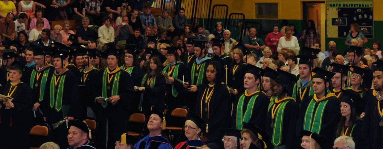 Photo of Graduates During Commencement